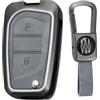 KUNIO Portachiavi pieghevole per Toyota Yaris Cross Yaris Hybrid Rav4 Aygo GR 2020 2021 2022 2023 2024 protezione in lega di zinco
