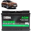 Generico Batteria 70Ah A.G.M. per Peugeot 3008 1.6 2.0 BlueHdi gasolio 2016+