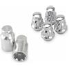 Generic Bulloni Cerchio Compatibile Con Hyundai Per Elantra 1990-2020 Per Palisade 2018-2020 Borchie Per Ruote Per Auto 2 Chiavi 4 M12x1.5 Lug Nut Hub Per Set Di Bulloni
