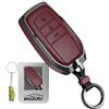 WUZUTU Custodia Protettiva per Chiave Auto Smart Control Compatibile con Toyota Camry Land Cruiser Grand Highlander 2026 Crown Venza BZ4X 4runner Innova 2025 in Lega di Zinco e Pelle con 3 Pulsanti