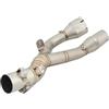 Generic Tubo Centrale Moto Per S1000XR 2020 2021 2022 2023 Scarico Motociclette Per Escape Systems Modifica Collegamento Tubo Centrale Slip On Silenziatore Marmitta