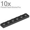 LEGO 10x LEGO 3666 Platte | Schwarz