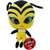 Miraculous Ladybug - Kwami Mon Ami Pollen, peluche per bambini da 24 cm, peluche morbidissimo con occhi in resina, brillantini e lucentezza, cuciture dettagliate (Wyncor)
