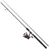 DAM Full Tech Spinning Combo, canna e mulinello da pesca per pescatori d'acqua dolce, lucioperca e altro forte leggero e versatile nero grigio, canna moderatamente veloce da 2,70 m, mulinello da 3000.