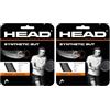 HEAD Synthetic gut - Corda da tennis nera, 1,30 mm/16 g (Confezione da 2)