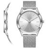 BUREI Orologio al quarzo analogico minimalista per donna uomo con datario e quadrante ultra sottile Design elegante casual