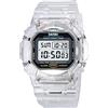 Gosasa Orologio da polso con quadrante quadrato classico, unisex, digitale, multifunzione, per esterni, casual, conto alla rovescia 50 m, impermeabile, con luce LED, B bianco., Digitale
