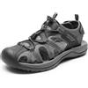 DREAM PAIRS Estivi Sandali da Uomo Sportivo Spiaggia Antiscivolo Scarpe da Trekking Chiuse,Size 44,Nero/Grigio Scuro,DMUMST2505