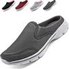 Acfoda Zoccoli Sabot Uomo Estive Antiscivolo Traspiranti Ciabatte Comode Giardino Spiaggia Pantofole Leggero Mesh Scarpe da Casa Piscina con Plantare Estraibile Grigio 47