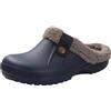 Kinengxi Pantofole Uomo Donna Invernali Zoccoli e Sabot All'aperto Caldo Pelliccia Ciabatte Morbido Impermeabile Scarpe da Giardino, Grigio, 43/44 EU, Tag 44/45