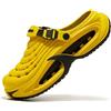Tencipeda Classic Clog for Men & Women, Breathable Platform Clogs with Cushioned Eva Sole for Pool Garden Indoor Outdoor (Yellow,36)