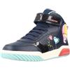 Geox Ragazza J Inek Girl Sneaker, Navy Watersea, 33 EU