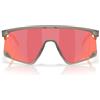 Oakley Occhiali da sole rettangolari Oo9280 Bxtr, Inchiostro grigio opaco/Prizm Trail Torch, 39 mm