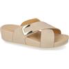 Valleverde Sandali Donna V605UF in Pelle Beige o Cuoio o Bianco Scarpe Casual Comode, Leggere e Flessibili, Ideali per Primavera Estate