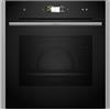 NEFF B24FS33N0 - Forno a vapore da incasso N90, 60 x 60 cm, Slide&Hide, display TFT Full Touch, termometro per arrosti, Soft Open & Close, colore: Nero