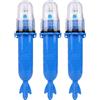 Dobufeet Boat Flares Coasts Guard Approvato Electronic Marine Flares 3Pcs Segnali di emergenza impermeabili per reti da pesca, boe e barche.