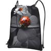 YYHHAOFA Ladybug Daisy Prints - Zaino con coulisse e cerniera, leggero, impermeabile, con tasca frontale, per viaggi, sport e yoga