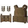 Generic Gilet da Caccia Softair con Tripla Custodia Multi-Calibro for portapiatti Mimetico Mimetico a Bassa visibilità 9mm/5.56/7.62(CB)