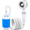 Mealoodiousmusea Doccia portatile Pompa Elettrica Doccia Esterna Compatta per Viaggi Dormitorio RV