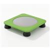 LOVIVER Trampolino Bambini Equilibrio Quadrato Mini Indoor Silenzioso con Piedini Ammortizzanti in PP Adatto per Gioco in Casa Esercizi Motori Attività Prescolari, Verde