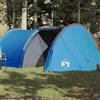 TEKGHUT Tenda a tunnel per 4 persone, impermeabile, con copertura rimovibile, pareti in rete e connettore elettrico, tenda da campeggio leggera in poliestere con rivestimento in poliuretano, cuciture