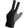 Generic Guanti da biliardo professionali, guanti da biliardo meccanici, unisex, sportivi, con tre dita, antiscivolo, design a mezze dita, sportivi per uomini e donne
