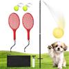Generico Tetherball Game - Balls Rackets Pole Included Sport | Tennis Training | Outdoor Game Tetherball Tennis for Lawn Park Patio Playground Adults Teenagers Children Students Enthusiasts