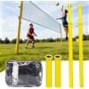 zhenmaster Pali Da Pallavolo Regolabili Da 2,4 M, Set Rete Da Pallavolo per Interni