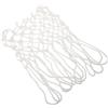Warmhm Rete da Basket in Nylon Luminosa Glow in The Dark Compatibile Standard per Giochi Notturni e Uso Indoor Colore Bianco Resistente e Portatile