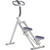 Milageto Stepper Verticale con Manubrio Salvaspazio Stepper con Manubrio Cardio Climbing Machine Contatore per Sportivi in Casa, Principianti, Appartamento, Arancione