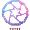 OAPNCBVY per la Bicicletta MTB Accessori Ciclismo HS1 G3 Mountain Bike Rotore Disco Freno 160mm 180mm 203mm Pinza Disco Rotore Tamburo Posteriori per Bicicletta(HA Colorful HS1 160)
