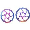 OAPNCBVY 160mm 180mm HS1 Rotore del freno Mountain Bike Rotore 6 macchie Rotore del freno della bicicletta Disco adatto per Sram Fit per Shimano Tamburo Posteriori per Bicicletta(HS1-160mm-180mm-Galv)