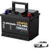 HJGHY ,12v 56ah, Batteria per Auto, Camper e roulotte, 12V 112Ah 1500CCA, con Sistema Stop Start.