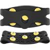 Generic Ghiaccio Snow Grips-5-teth Punte di Neve Per Scarpe, Abbigliamento di Trazione Antiscivolo Ghiaccio Neve, 2 Racchette Da Neve Per Scarpe E Stivali, Picchi Di Ghiaccio Escursionismo, Arrampicata