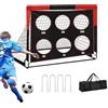 Générique da calcio per giardino, design moderno, set da palloncino, 122 x 91 cm, rete di scopi rettangolare, per ragazzi e ragazze sport allenamento, gioco di lancio festa cortile di ricreazione