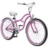 BIKESTAR Bicicletta bambini 10-13 anni | Bici bambino bambina 24 pollici Freno a pattino e freno a retropedale | 24" cruiser Edition Rose