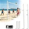 zhenmaster Pali Da Pallavolo Con Rete, Pali Combinati per Pallavolo E Badminton