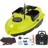 Oxylonty Barca per esche da pesca con GPS, 99 posizioni, doppio motore da 52 W, 2 batterie da 5200 mAh, portata di 600 m, telecomando LCD, borsa per il trasporto inclusa