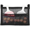 Zoegneer Custodia per racchette da ping pong in rete per racchette e palline, salvaspazio sotto il tavolo, 40,6 x 25,4 cm, colore: nero