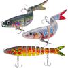 Newofview Set di 3 esche da pesca, esche artificiali per luccio, pesce persico, luccio (colore)