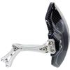 QOXEZY Parafango posteriore per scooter elettrico N1S U+B, stampa in fibra di carbonio, regolabile, rotazione a 360 gradi, oro, argento, titanio (Titanio)