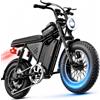 Bodywel E Bike Mountainbike 25 KM/H, M16Pro 16x4.0 Zoll Fat Mountain Electric Bikes, Batteria 48V 15Ah, Motore 250W, Autonomia 80km (PAS), Display LED da 4.0", E Fatbike e Elektro Fahrrad