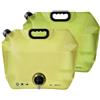Kunoli 2 taniche pieghevoli per l'acqua con rubinetto, 8 l, a prova di perdite, ampia apertura, riutilizzabile, ideale per campeggio, escursionismo, picnic, barbecue, viaggi e attività all'aperto