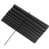 jojofuny 10 Pezzi Kit Riparazione Canna da Pesca in Fibra di Carbonio Nero Soluzione Rapida e Connessione Sicura per Canne Spinning e Bait-Casting