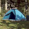 TEKGHUT Tenda da campeggio a cupola impermeabile per 2 persone, in poliestere blu con rivestimento in PU, antivento, cuciture sigillate, telo di fondo resistente, ingresso arrotolabile con cerniera