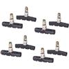 OAPNCBVY Set di pinze Freno V per Bicicletta trazione lineare V Pinza Freno pastiglie Freno per Bicicletta Scarpe per Bici Pieghevole da Strada MTB Tamburo Posteriori per Bicicletta(4 Pairs Shoes)