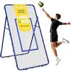 KANEODOT Rete da rimbalzo regolabile e portatile da calcio, 2,8 x 1,2 m, attrezzatura da allenamento per calcio, rete da rimbalzo per pallavolo, bersaglio per calcio per bambini e adulti, per esercitarsi