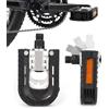 UNIHOC Pedali Bici,Pedali MTB, Universali Pedali Bici in Lega di Alluminio Resistente per Bicicletta Universale, Pedali per Mountain Bike in Alluminio Antiscivolo con Catarifrangenti, Un Paio