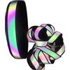 FBHDKJNFG Tessuto Riflettente, Reflective Polyester Ribbon Sew On Clothing Black Multicolor 2-2.5cm Width 5-100m Length(2cm Black)