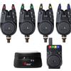 Prologic C-Series Pro Allarme Set 4 + 1 + 1 Red/Grn/Y/B - Set di segnalatori di morso per pesca alla carpa, accessori da pesca